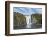 Canada, Quebec, Quebec City. Montmorency Falls in Autumn.-Cindy Miller Hopkins-Framed Photographic Print