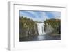 Canada, Quebec, Quebec City. Montmorency Falls in Autumn.-Cindy Miller Hopkins-Framed Photographic Print