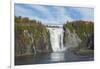 Canada, Quebec, Quebec City. Montmorency Falls in Autumn.-Cindy Miller Hopkins-Framed Photographic Print