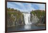 Canada, Quebec, Quebec City. Montmorency Falls in Autumn.-Cindy Miller Hopkins-Framed Photographic Print