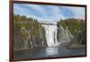 Canada, Quebec, Quebec City. Montmorency Falls in Autumn.-Cindy Miller Hopkins-Framed Photographic Print