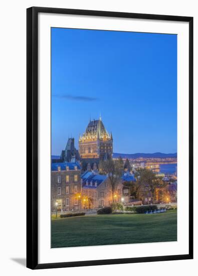 Canada, Quebec, Quebec City, Old Town at Twilight-Rob Tilley-Framed Photographic Print
