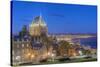 Canada, Quebec, Quebec City, Old Town at Twilight-Rob Tilley-Stretched Canvas