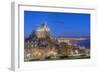 Canada, Quebec, Quebec City, Old Town at Twilight-Rob Tilley-Framed Photographic Print