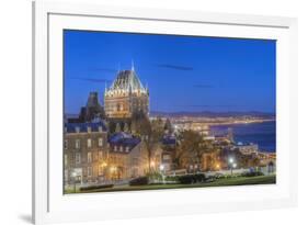 Canada, Quebec, Quebec City, Old Town at Twilight-Rob Tilley-Framed Photographic Print