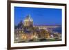 Canada, Quebec, Quebec City, Old Town at Twilight-Rob Tilley-Framed Photographic Print