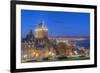 Canada, Quebec, Quebec City, Old Town at Twilight-Rob Tilley-Framed Photographic Print