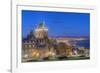 Canada, Quebec, Quebec City, Old Town at Twilight-Rob Tilley-Framed Photographic Print