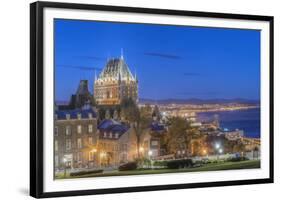 Canada, Quebec, Quebec City, Old Town at Twilight-Rob Tilley-Framed Photographic Print