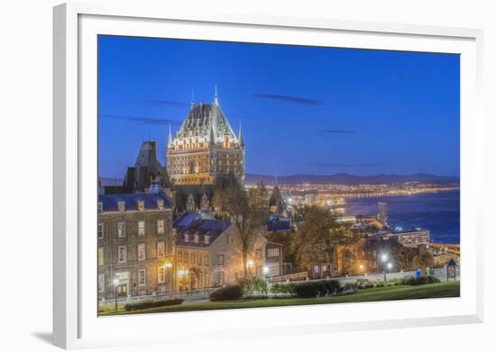 Canada, Quebec, Quebec City, Old Town at Twilight-Rob Tilley-Framed Photographic Print