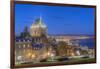 Canada, Quebec, Quebec City, Old Town at Twilight-Rob Tilley-Framed Photographic Print