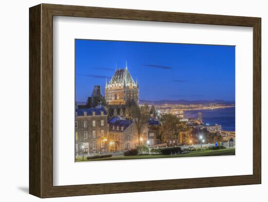 Canada, Quebec, Quebec City, Old Town at Twilight-Rob Tilley-Framed Photographic Print