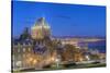Canada, Quebec, Quebec City, Old Town at Twilight-Rob Tilley-Stretched Canvas