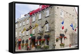 Canada, Quebec, Quebec City, Old Town restaurant.-Jamie & Judy Wild-Framed Stretched Canvas