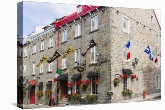 Canada, Quebec, Quebec City, Old Town restaurant.-Jamie & Judy Wild-Stretched Canvas
