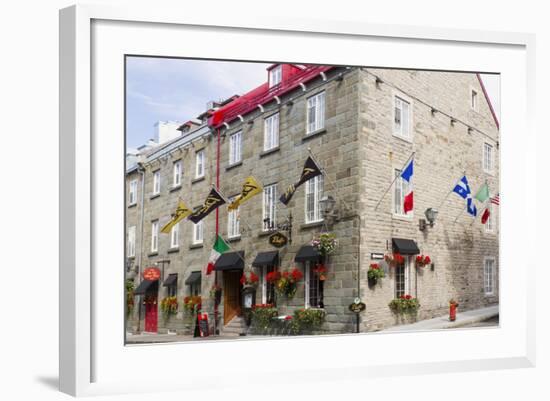 Canada, Quebec, Quebec City, Old Town restaurant.-Jamie & Judy Wild-Framed Photographic Print