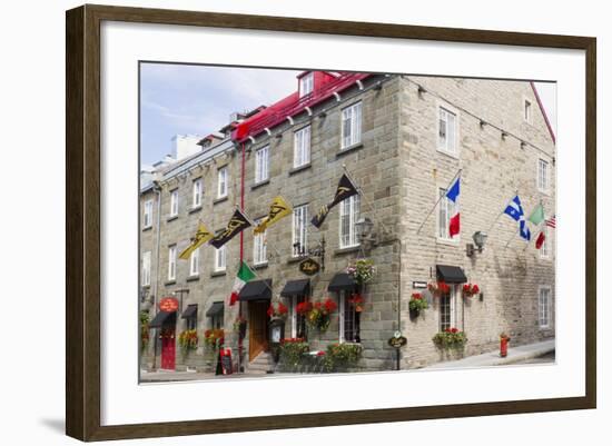 Canada, Quebec, Quebec City, Old Town restaurant.-Jamie & Judy Wild-Framed Photographic Print