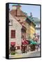 Canada, Quebec, Quebec City, Old Town shops and restaurants.-Jamie & Judy Wild-Framed Stretched Canvas