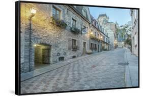 Canada, Quebec, Quebec City, Old Town Street-Rob Tilley-Framed Stretched Canvas