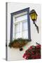 Canada, Quebec, Quebec City, Old Town window with flowers.-Jamie & Judy Wild-Stretched Canvas