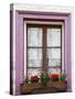 Canada, Quebec, Quebec City, Old Town window with flowers.-Jamie & Judy Wild-Stretched Canvas