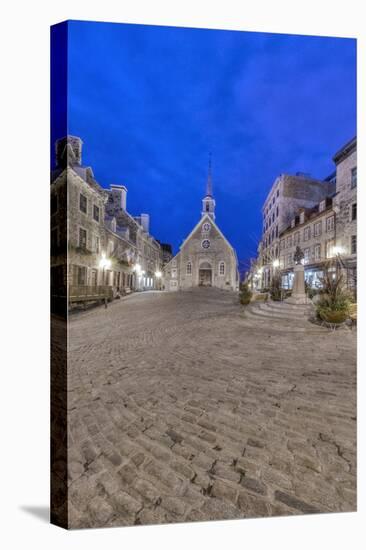 Canada, Quebec, Quebec City, Place Royale at Dawn-Rob Tilley-Stretched Canvas