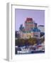 Canada, Quebec, Quebec City, Vieux Quebec or Old Quebec across Saint Lawrence River or Fleuve Saint-Alan Copson-Framed Photographic Print