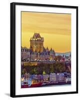 Canada, Quebec, Quebec City, Vieux Quebec or Old Quebec across Saint Lawrence River or Fleuve Saint-Alan Copson-Framed Photographic Print