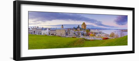 Canada, Quebec, Quebec City, Vieux Quebec or Old Quebec, Chateau Fontenac-Alan Copson-Framed Premium Photographic Print