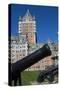 Canada, Quebec, Quebec City. View from Old Quebec City-Cindy Miller Hopkins-Stretched Canvas