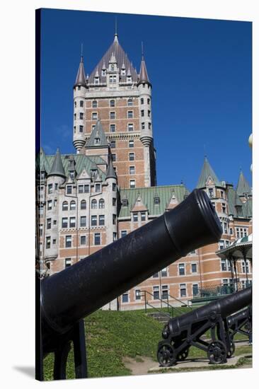 Canada, Quebec, Quebec City. View from Old Quebec City-Cindy Miller Hopkins-Stretched Canvas