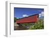 Canada, Quebec, Sacre-Coeur. Covered bridge on River Saint Marguerite.-Jaynes Gallery-Framed Photographic Print