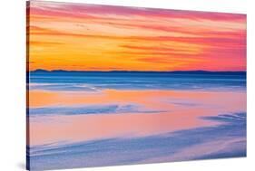 Canada, Quebec, Tadoussac. Sunrise on Saguenay River.-Jaynes Gallery-Stretched Canvas