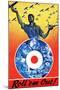 Canada - Roll 'em Out Royal Canadian Air Force WWII Propaganda Poster-Lantern Press-Mounted Art Print