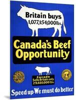 Canada's Beef Opportunity-null-Mounted Art Print