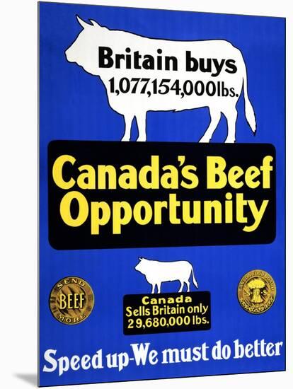 Canada's Beef Opportunity-null-Mounted Art Print