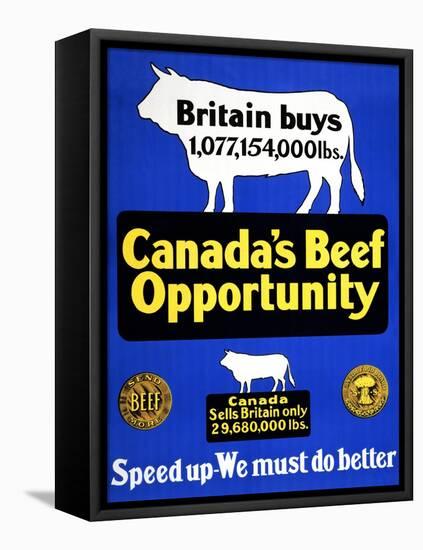 Canada's Beef Opportunity-null-Framed Stretched Canvas