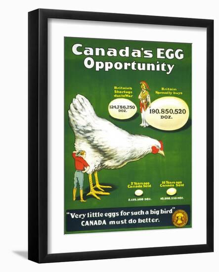 Canada's Egg Opportunity-null-Framed Art Print