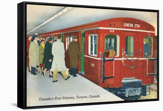 Canada's First Subway, Toronto-null-Framed Stretched Canvas