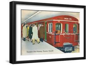 Canada's First Subway, Toronto-null-Framed Art Print