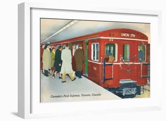 Canada's First Subway, Toronto-null-Framed Art Print