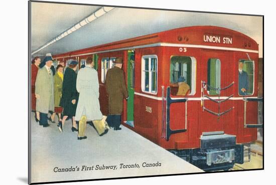 Canada's First Subway, Toronto-null-Mounted Art Print