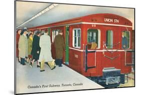 Canada's First Subway, Toronto-null-Mounted Art Print