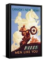 Canada's New Army: Men Like You-M. Gagnon-Framed Stretched Canvas