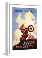 Canada's New Army: Men Like You-M. Gagnon-Framed Art Print