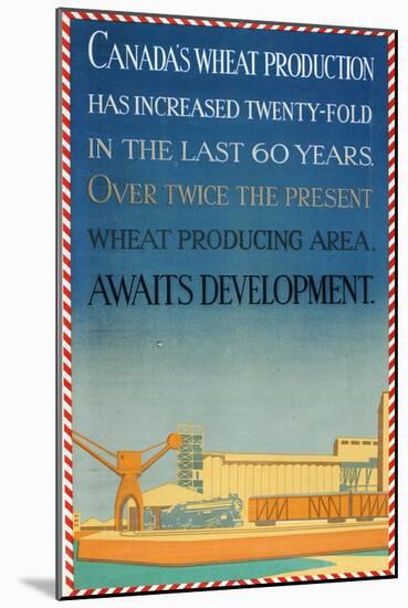 Canada's Wheat Production-Allan McNab-Mounted Giclee Print