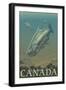 Canada, Salmon View-Lantern Press-Framed Art Print