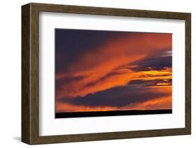 Canada, Saskatchewan. Prince Albert National Park at sunset.-Mike Grandmaison-Framed Photographic Print