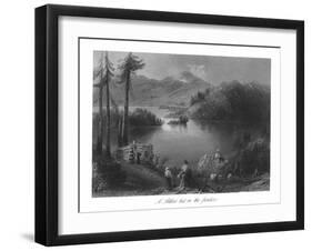 Canada, Scenic View of a Settler's Hut on the Frontier-Lantern Press-Framed Art Print