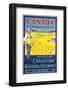 Canada, the Right Land for the Right Man Poster-null-Framed Photographic Print